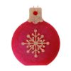 Picture of Red Ornament Candle - Angel Figurine