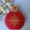 Picture of Red Ornament Candle - Angel Figurine