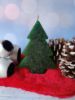 Picture of Christmas Tree Candle - Santa Claus Figurine